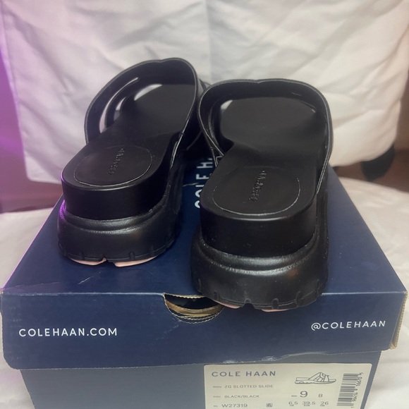 🔥Cole Haan Zero Grand Black Slide Sandals🔥 - Picture 7 of 9